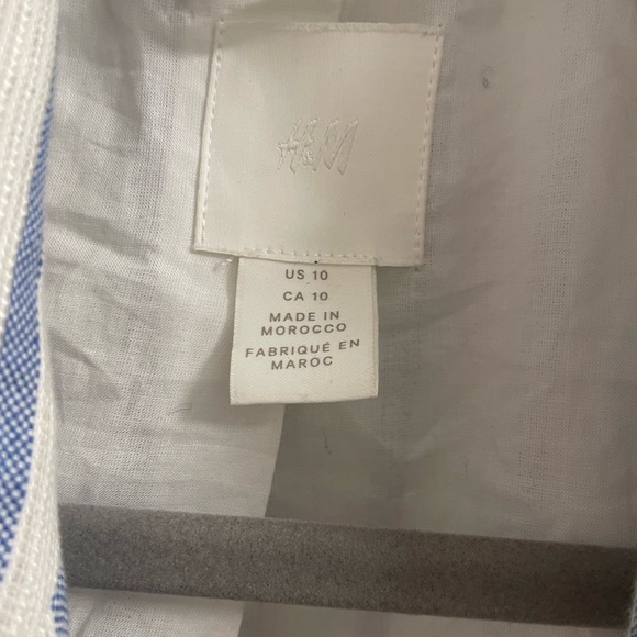 Blue and white striped large blazer - Picture 4 of 4